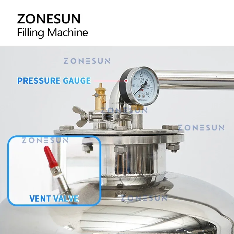 Wine Beer And - ZONESUN Carbonated Drinks Isobaric Filling Machine