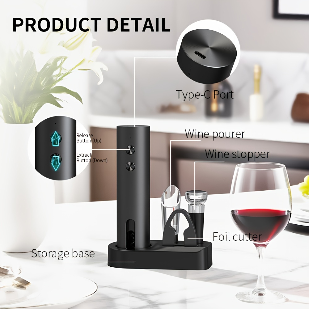 Automatic Electric Wine Bottle - Wine Opener Electric ulasan dan harga