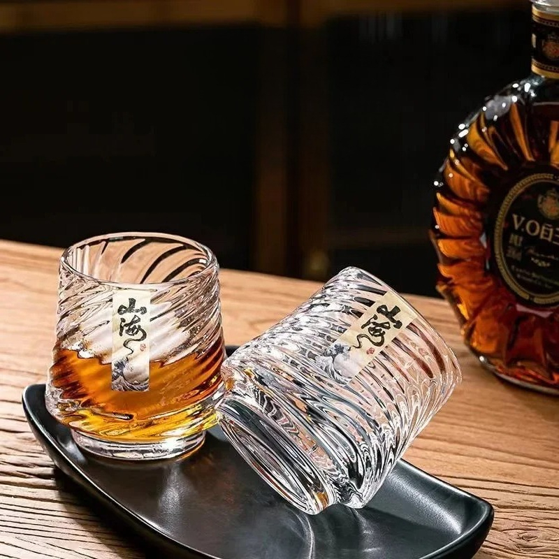 Glass Whiskey Cup Set Shanhai  - Wine Beer Whiskey ulasan dan harga