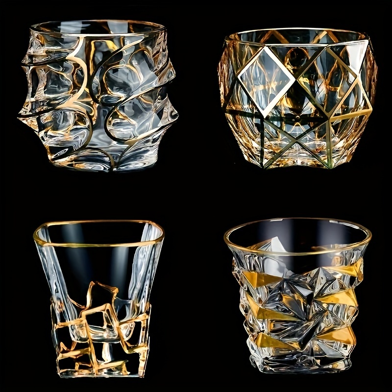 Whiskey Glass Tumbler Golden L - Wine Beer Whiskey ulasan dan harga