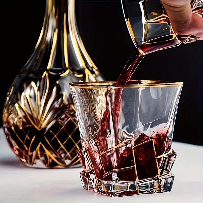 Whiskey Glass Tumbler Golden L - Wine Beer Whiskey ulasan dan harga