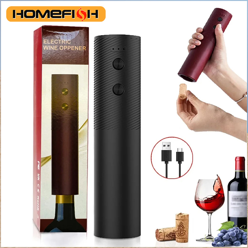 HOMEFISH Electric Wine Bottle  - Wine Opener Electric ulasan dan harga