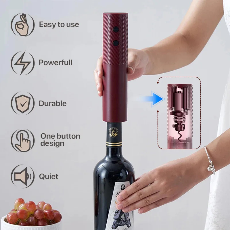 HOMEFISH Electric Wine Bottle  - Wine Opener Electric ulasan dan harga