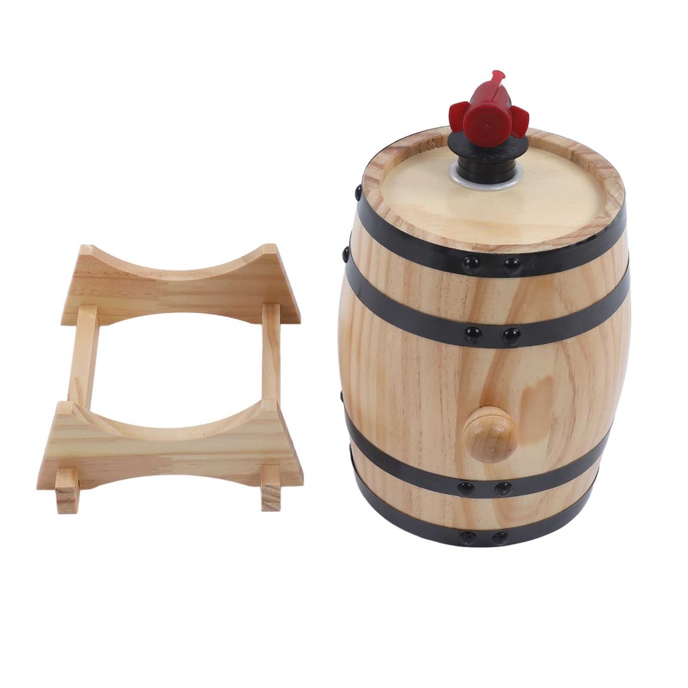 7 piece Vintage Pine Wood Wine - Wine Beer Whiskey ulasan dan harga