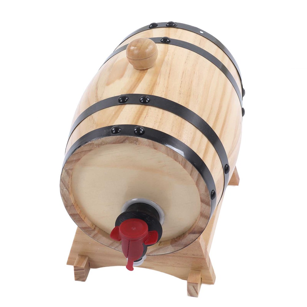 7 piece Vintage Pine Wood Wine - Wine Beer Whiskey ulasan dan harga