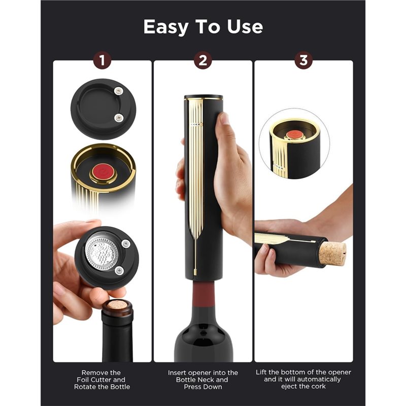 Efficient-Automatic Corkscrew  - Wine Opener Electric ulasan dan harga