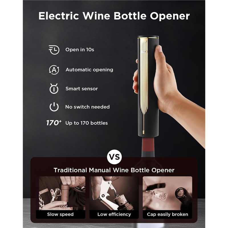 Efficient-Automatic Corkscrew  - Wine Opener Electric ulasan dan harga