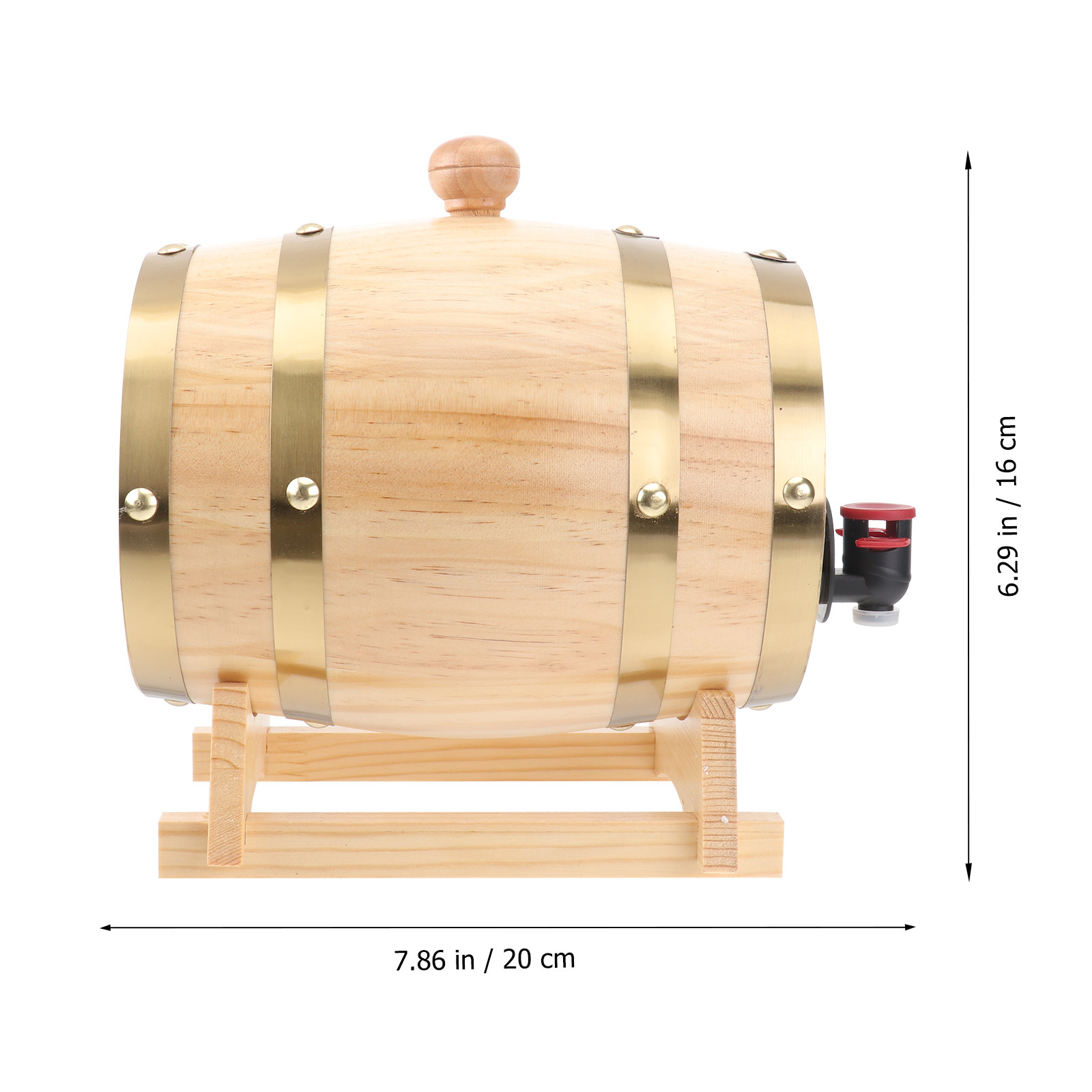 1Pcs Handcrafted Oak Wine Barr - Wine Beer Whiskey ulasan dan harga
